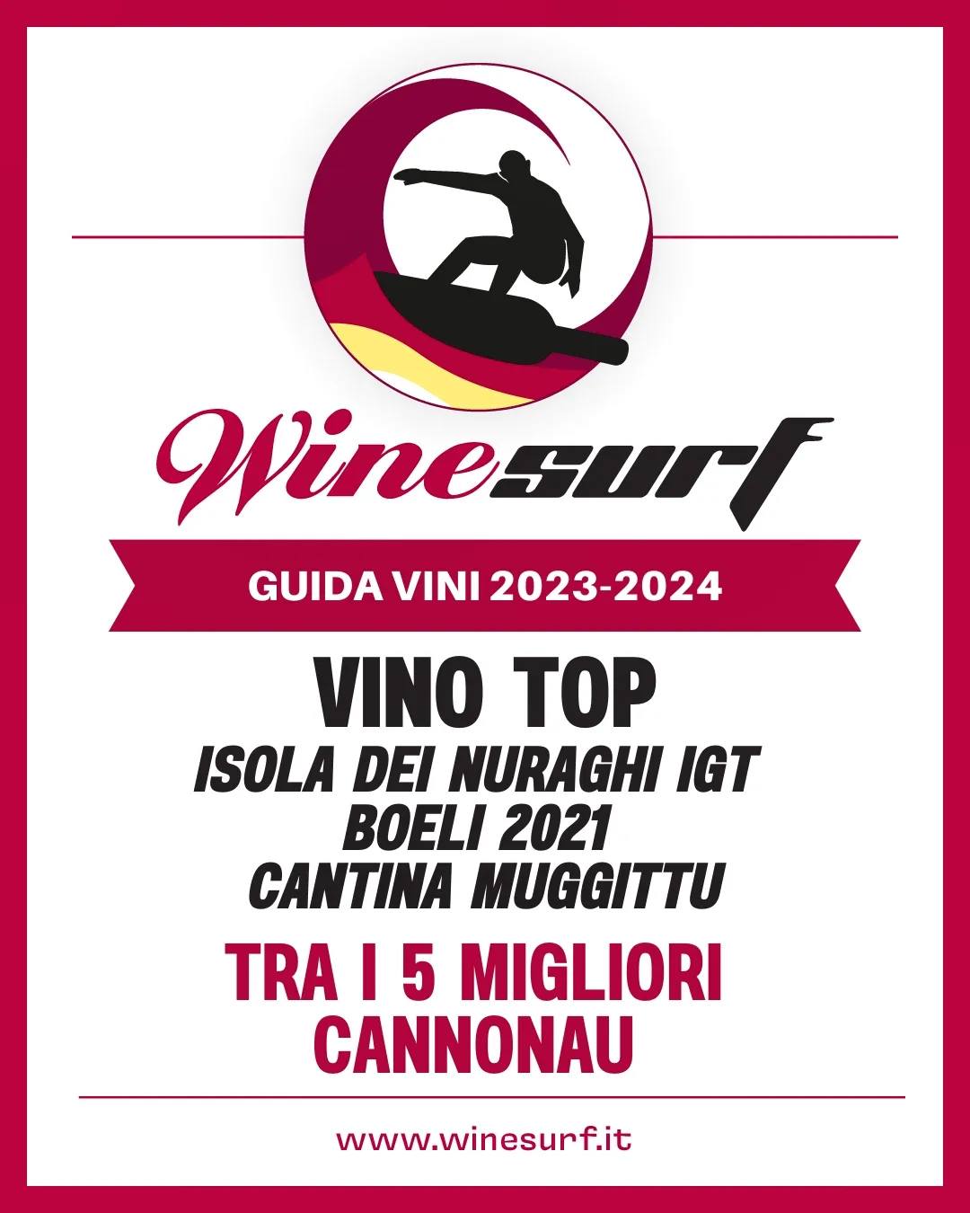 Wine surf riconoscimento boeli 2021